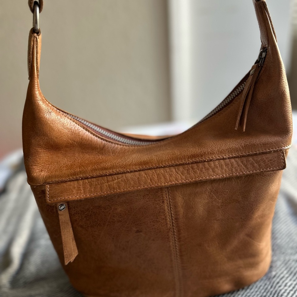 Latico Brown Leather Shoulder Bag - Picture 2 of 6